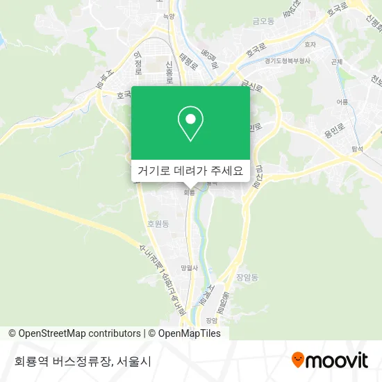 회룡역 버스정류장 지도