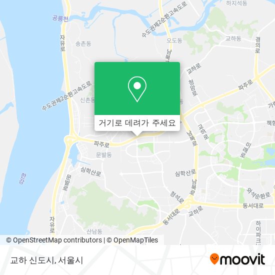 교하 신도시 지도