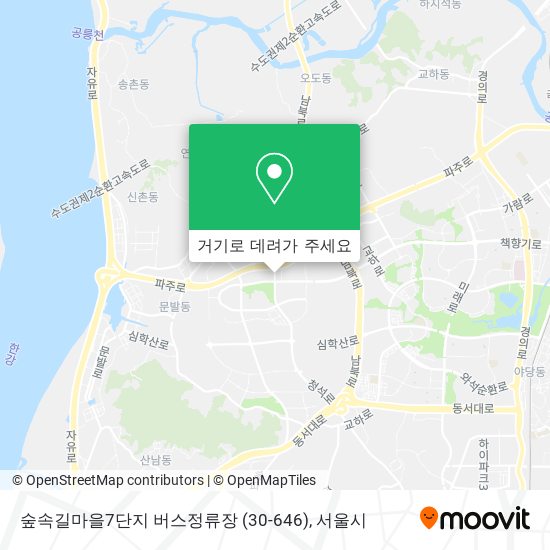 숲속길마을7단지 버스정류장 (30-646) 지도