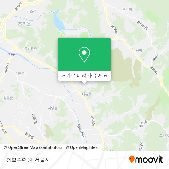 경찰수련원 지도