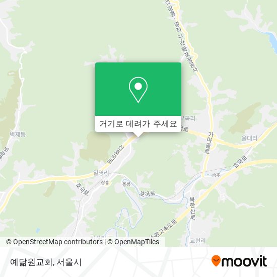 예닮원교회 지도