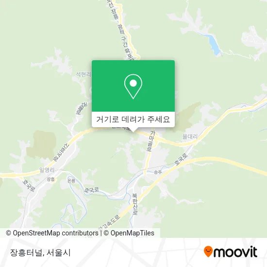 장흥터널 지도