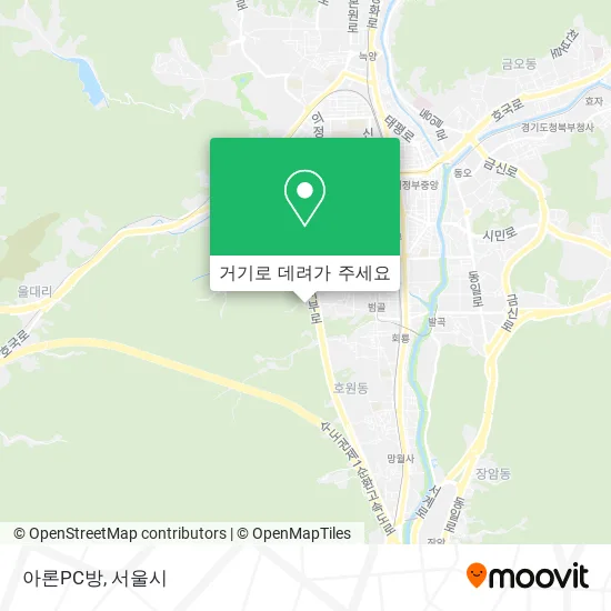 아론PC방 지도