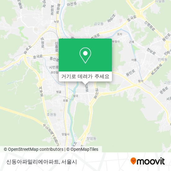 신동아파밀리에아파트 지도