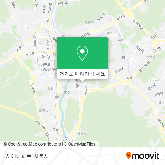 서해아파트 지도