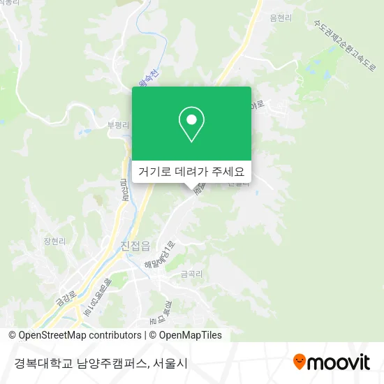 경복대학교 남양주캠퍼스 지도