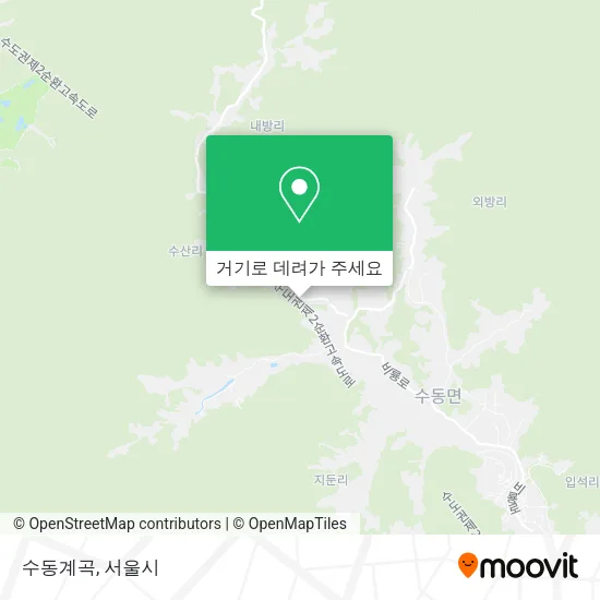수동계곡 지도