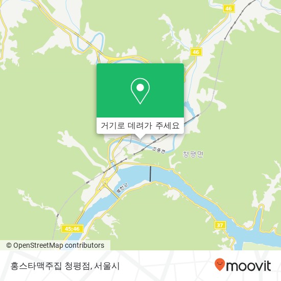 홍스타맥주집 청평점 지도