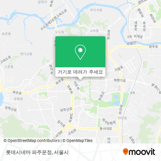 롯데시네마 파주운정 지도