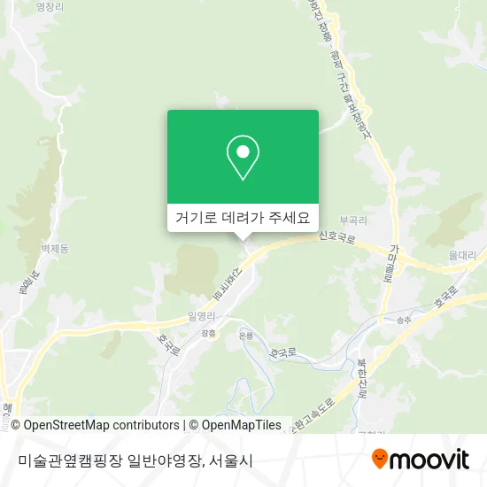 미술관옆캠핑장 일반야영장 지도