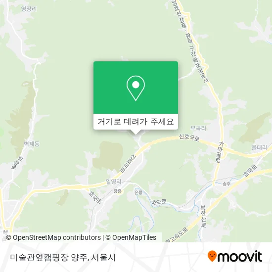 미술관옆캠핑장 양주 지도