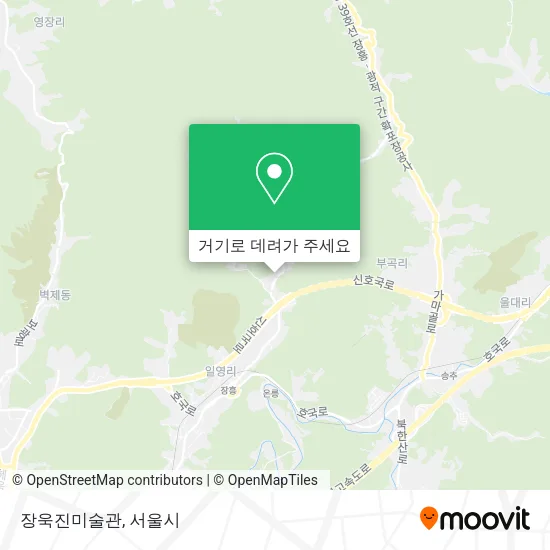 장욱진미술관 지도