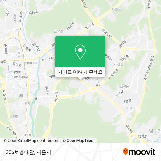 306보충대앞 지도