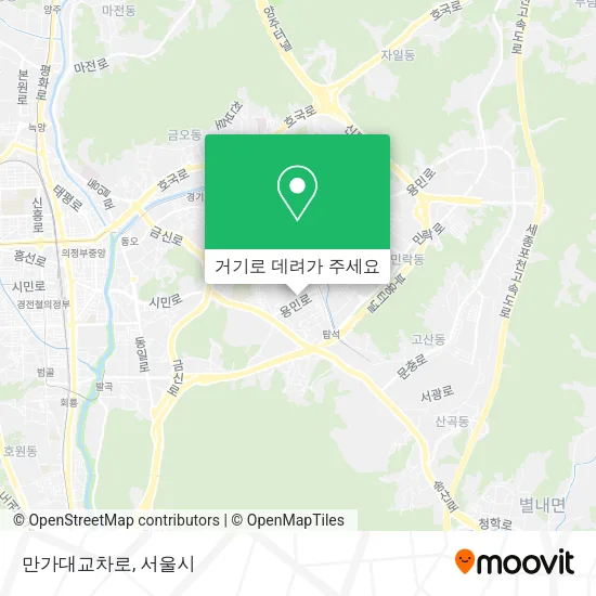 만가대교차로 지도