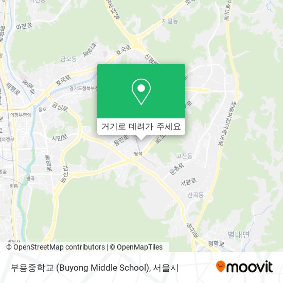 부용중학교 (Buyong Middle School) 지도