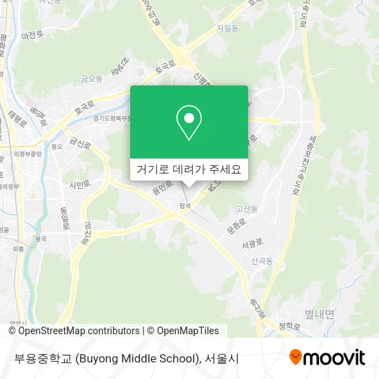 부용중학교 (Buyong Middle School) 지도