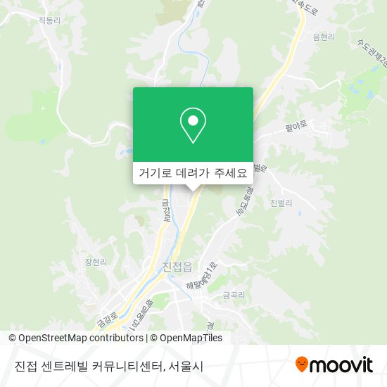 진접 센트레빌 커뮤니티센터 지도