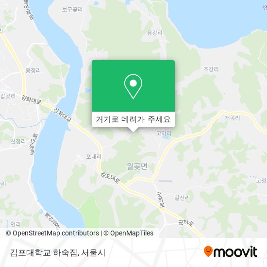 김포대학교 하숙집 지도