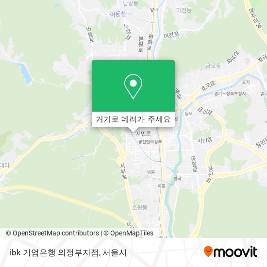 ibk 기업은행 의정부지점 지도