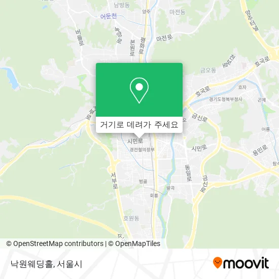 낙원웨딩홀 지도
