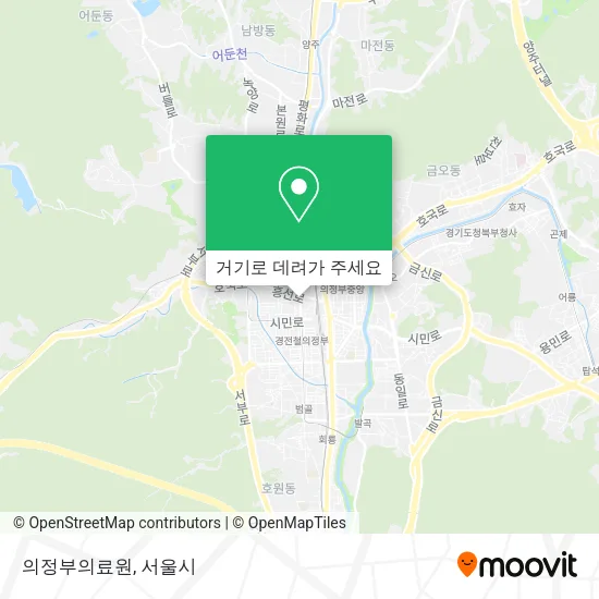 의정부의료원 지도