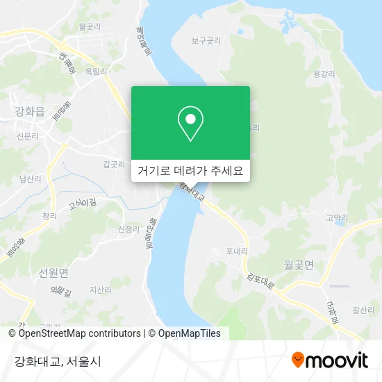 강화대교 지도