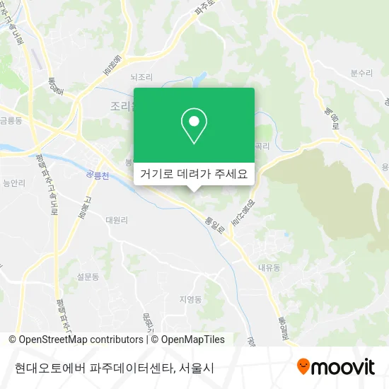 현대오토에버 파주데이터센타 지도