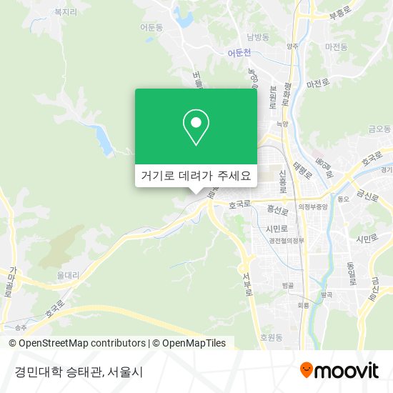 경민대학 승태관 지도