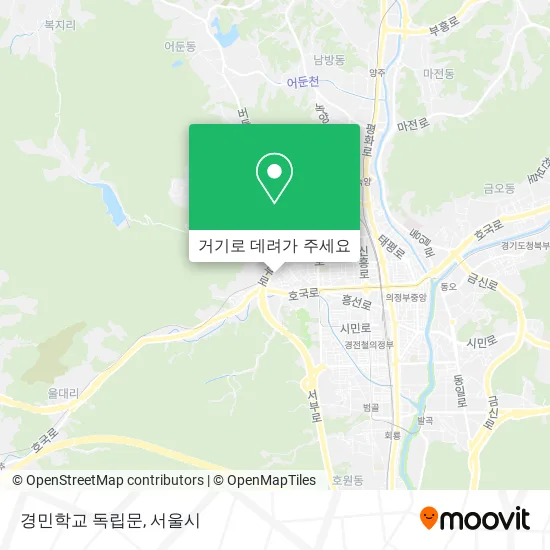 경민학교 독립문 지도