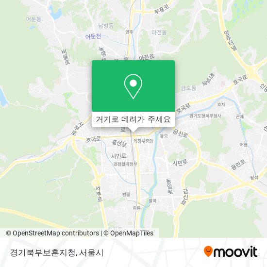 경기북부보훈지청 지도