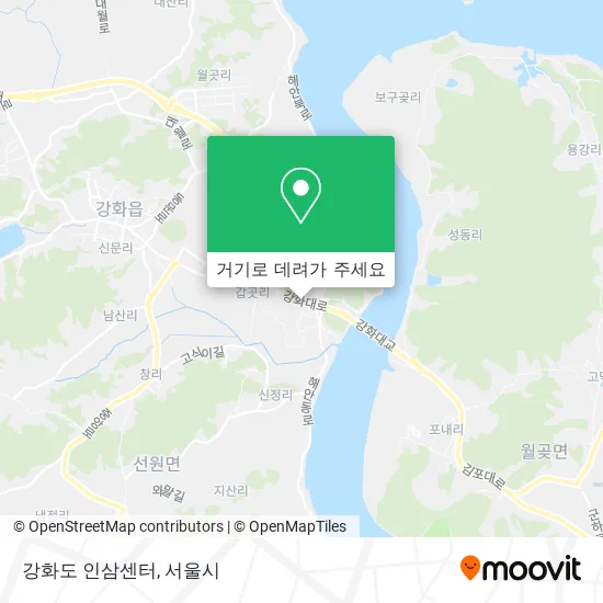 강화도 인삼센터 지도