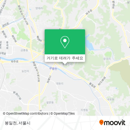 봉일천 지도