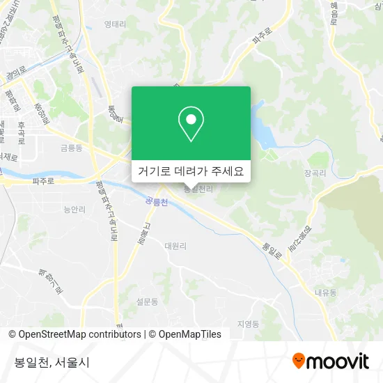 봉일천 지도