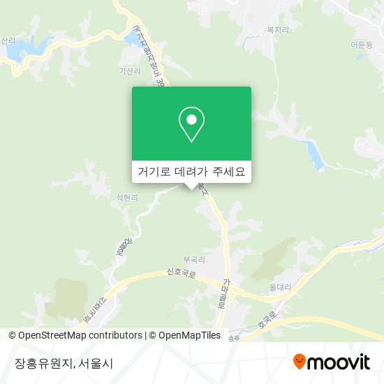 장흥유원지 지도