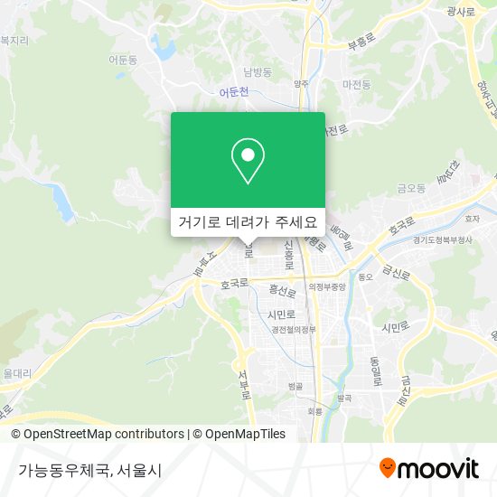 가능동우체국 지도