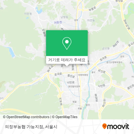 의정부농협 가능지점 지도