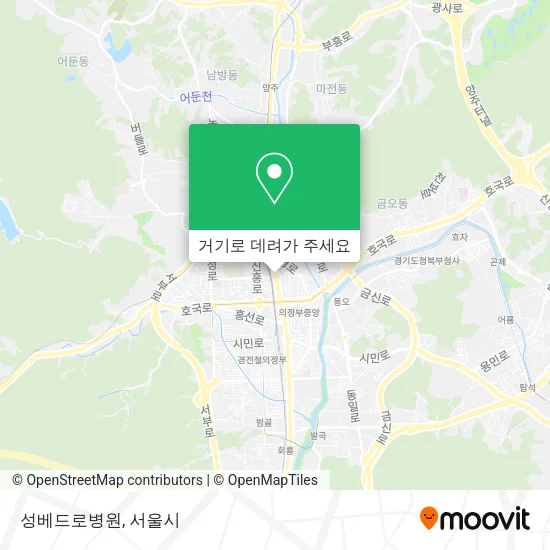 성베드로병원 지도