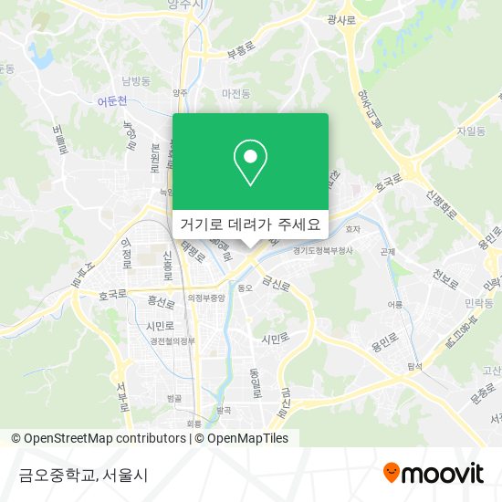 금오중학교 지도