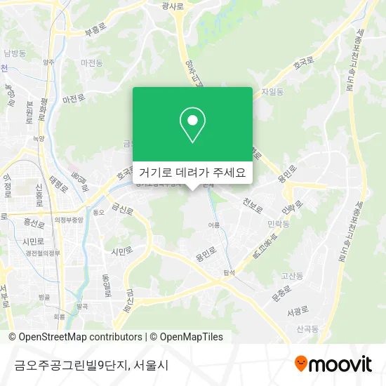 금오주공그린빌9단지 지도