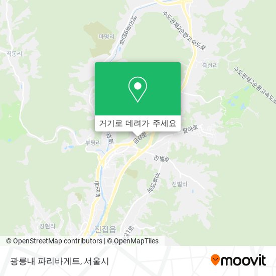 광릉내 파리바게트 지도