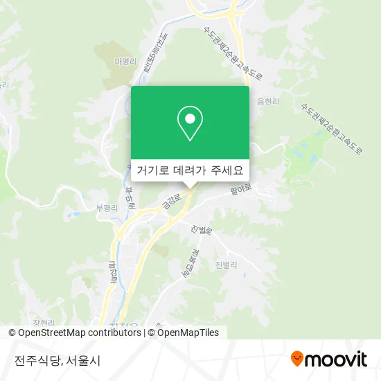 전주식당 지도