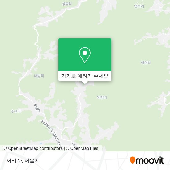 서리산 지도