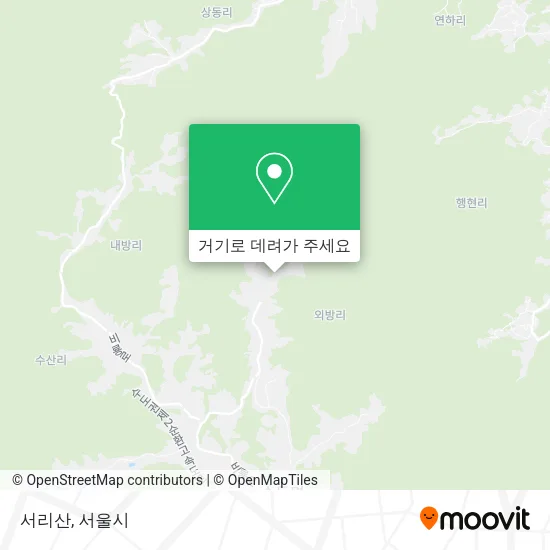 서리산 지도