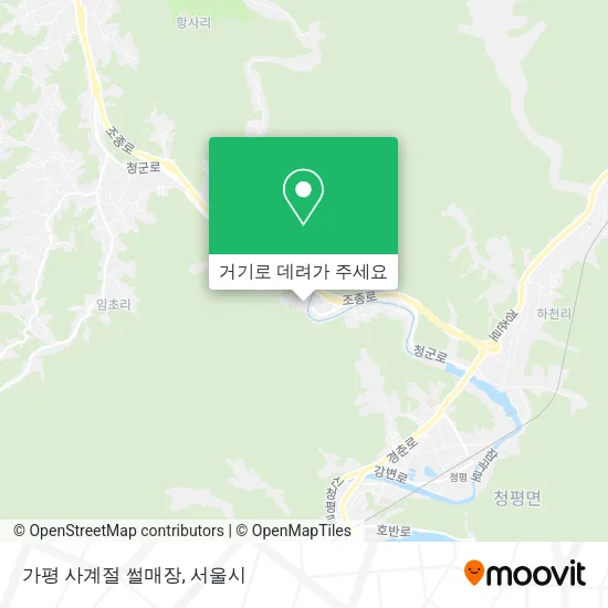 가평 사계절 썰매장 지도