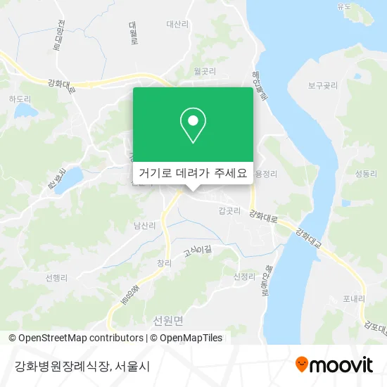 강화병원장례식장 지도