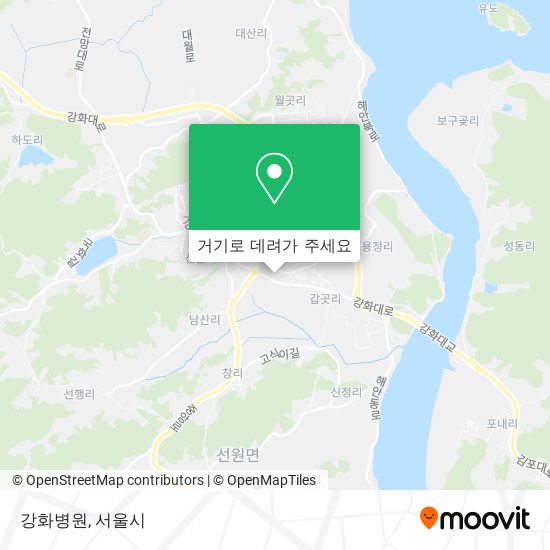 강화병원 지도