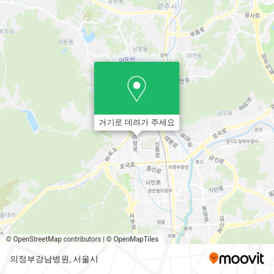 의정부강남병원 지도