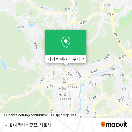 대원여객버스종점 지도