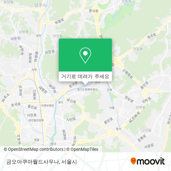 금오아쿠아월드사우나 지도