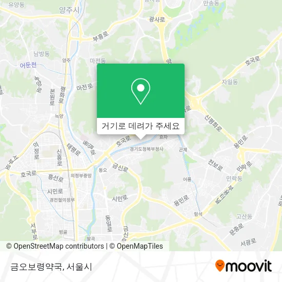 금오보령약국 지도